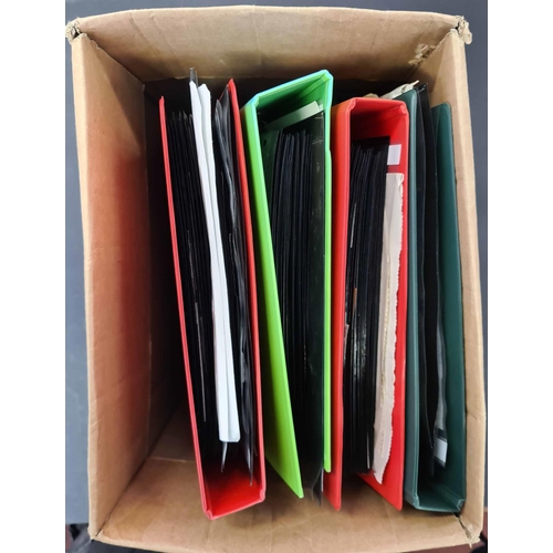 840 - MAINLY MODERN, MINT & USED COLLECTION/ACCUMULATION: Carton holding 4 binders and a small cover album... 