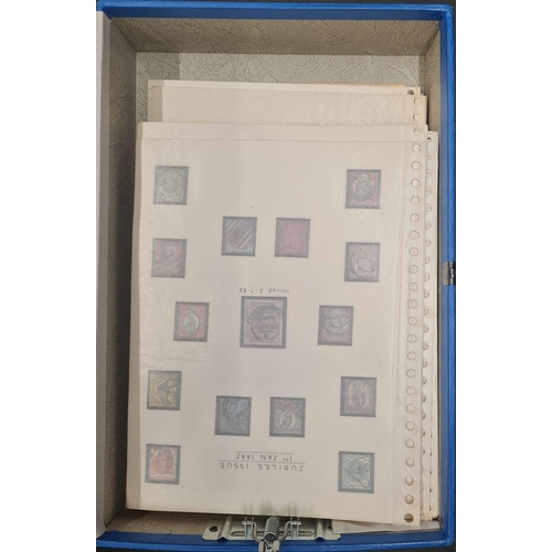 841 - QV-QEII PRE-DECIMAL COLLECTION: Box file with a mainly used, basic collection on album leaves. Inc. ... 