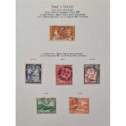 86 - ** BRITISH GUIANA - CANCELLATIONS ACCUMULATION A-W INC. SCARCER TPOs: Two stock books (one partially... 