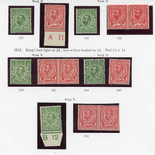 861 - KGV 1911-35 LIGHTLY MOUNTED MINT COLLECTION with 1911-12 Downey Head ½d (5) & 1d (8, inc three pairs... 