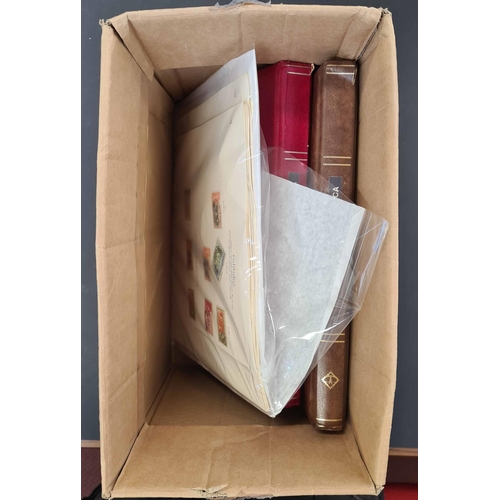 87 - ** DOMINICA - POSTMARKS ACCUMULATION A-W: A box containing 2 stock books & 25 album pages housing a ... 