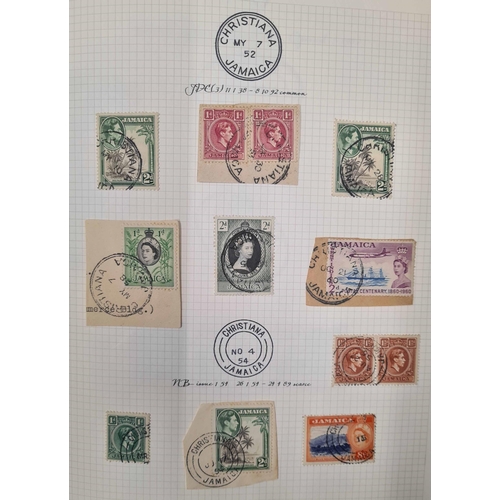 89 - ** THE VILLAGE POSTMARKS OF JAMAICA C-G: An album containing a well written-up collection on 149 alb... 