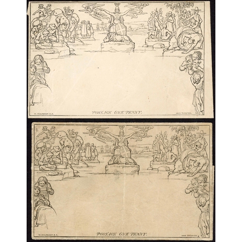 913 - 1d MULREADY ENVELOPE: Stereo A181, Forme 4 unused, one flap reduced and trace of bends. Also an unus... 