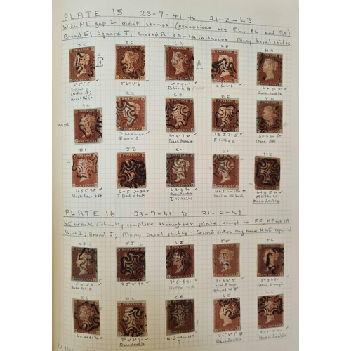 936 - REMARKABLE VOLUME OF USED PLATED EXAMPLES with plates 8 (8), 9 (5), 10 (5), 11 (8), 12 (24), 13 (11)... 