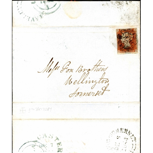 948 - PLATE 48 - DC - ON LATE USE MX COVER - 7 Dec. 1844 printed billhead datelined 'Staveley, near Kendal... 