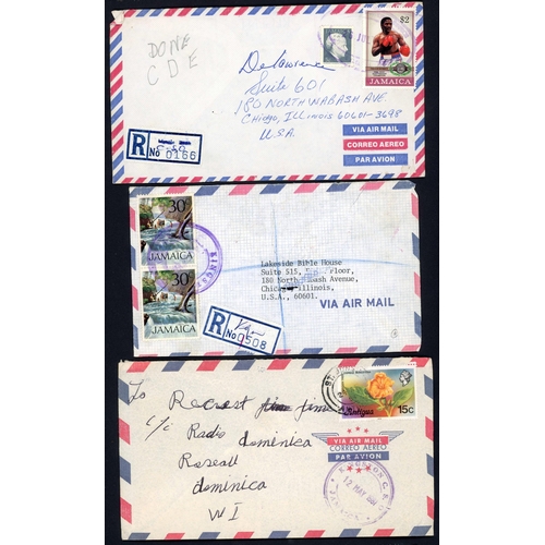 98 - ** JAMAICA - KINGSTON TRO/TRC COLLECTION ON COVERS: A box containing a mainly QEII period c.1954-c.1... 