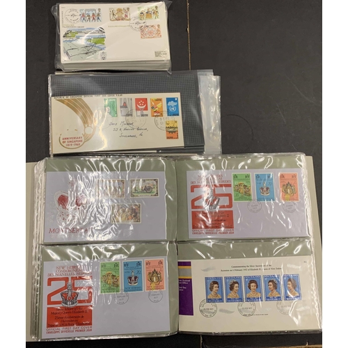 1278 - GB & COMMONWEALTH FDCs PLUS SIGNED RAF COVERS: Carton holding 3 cover albums and some loose covers b... 