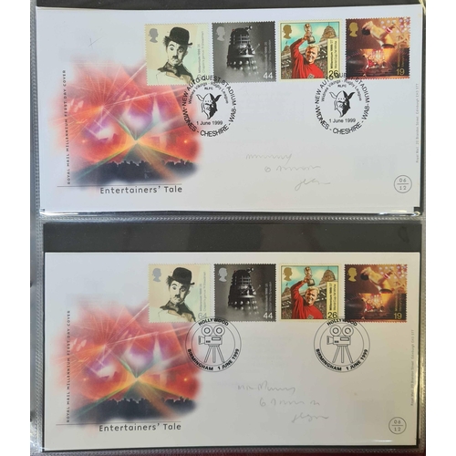 1280 - MAINLY 1990s FDC COLLECTION WITH SPECIAL CANCELS: Three Royal Mail FDC albums containing a selection... 