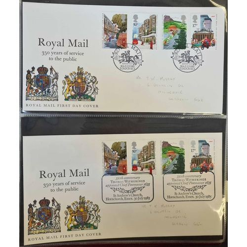 1280 - MAINLY 1990s FDC COLLECTION WITH SPECIAL CANCELS: Three Royal Mail FDC albums containing a selection... 