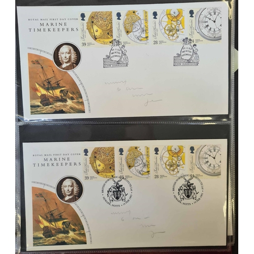 1280 - MAINLY 1990s FDC COLLECTION WITH SPECIAL CANCELS: Three Royal Mail FDC albums containing a selection... 