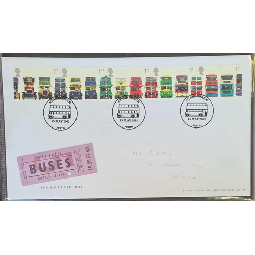 1280 - MAINLY 1990s FDC COLLECTION WITH SPECIAL CANCELS: Three Royal Mail FDC albums containing a selection... 