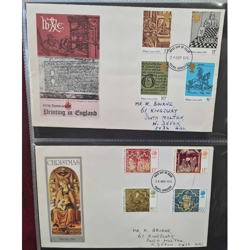 1281 - ILLUSTRATED QEII FDCs: Two cartons holding 7 Royal Mail FDC binders with a run of 1967-2008 FDCs (so... 