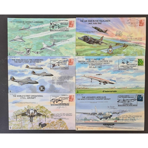 1289 - RAF SIGNED COVERS: Shoe box housing a collection of signed covers 1995-2004. No apparent duplication... 