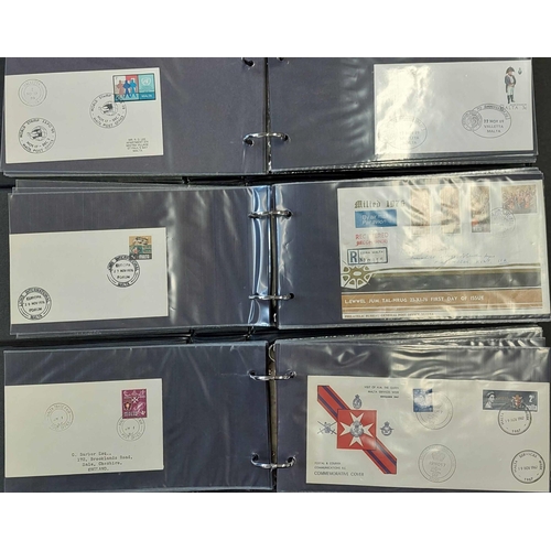 692 - FIRST DAY COVERS: A large box containing 10 albums housing a 1954-2008 run (incomplete) of mainly il... 