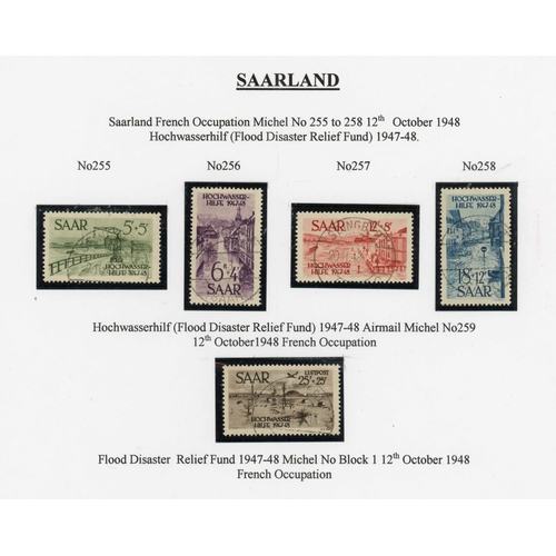 773 - FINE USED COLLECTION, 1947-1959: Superb collection presented on display leaves. Appears to be virtua... 