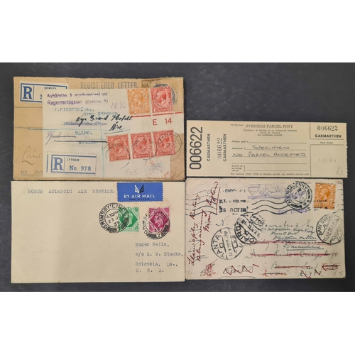 1561 - GB 4 KINGS COVERS, POSTCARDS, ETC EX DEALERS STOCK:  A clean mixture of covers from 1900's to 1953 i... 