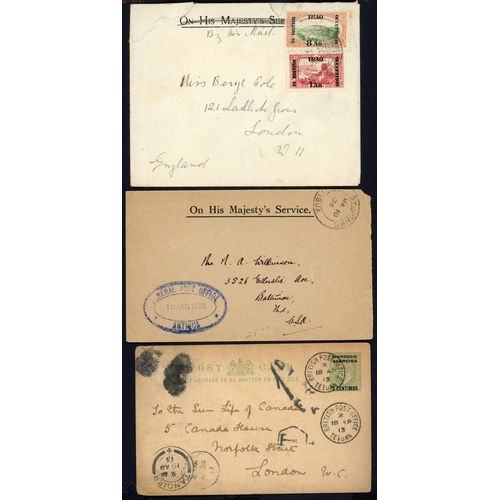 269 - COMMONWEALTH RANGE INC. BOER WAR, 1930s SHANGHAI FPOs, NEWFOUNDLAND QV TPOs, MOROCCO, IRAQ, ANTIGUA,... 