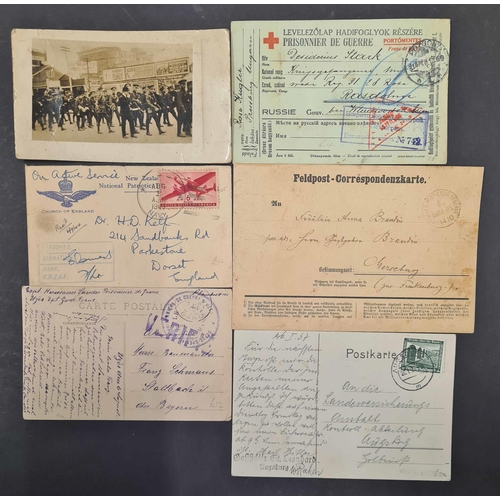 35 - GB & GERMAN MILITARY MAIL 1870 - 1960's EX DEALERS STOCK. A broad sellection of mainly WWI & WWII bu... 