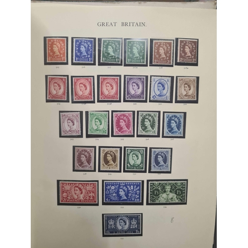 850 - MAINLY MINT UNTIDY ACCUMULATION in 2 albums inc. 1870 ½d plate numbers (15).  KGVI high value sets, ... 