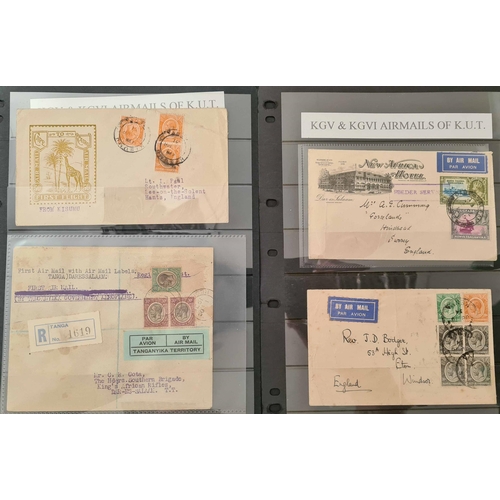 29 - MISCELLANY - KGV KENYA AIR MAILS, INDIA FEUDATORY STATES, COMMONWEALTH & FOREIGN POSTAL STATIONERY: ... 