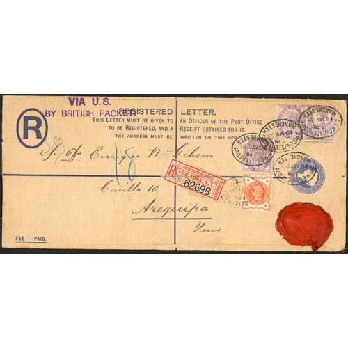 1126 - EARLY P. STAT. COLLECTION PREDOMINANTLY QV: c.1885-c.1902 selection inc 1891 ½d PC London local with... 