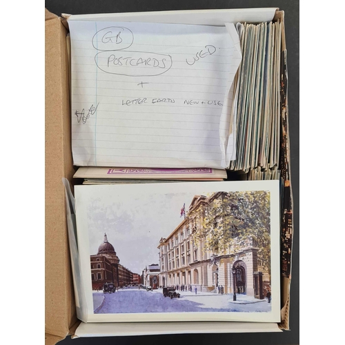 1127 - MAINLY USED POST CARDS QV-QEII; a box containing a large assortment with a variety of pmks and speci... 