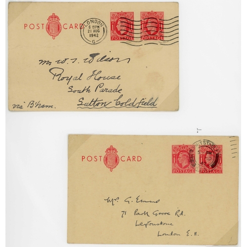 1131 - NATIONAL BLOOD TRANSFER, REPLY PCs (ALL VERY RARE), ETC.: 1938-55 group inc. 4 National Blood Transf... 