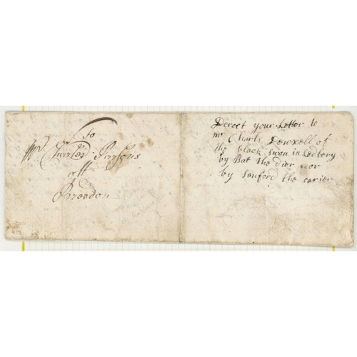 1216 - PRESTAMP 1720-1850s MIX: Display concerning mail coaches on annotated leaves or loose inc. 1720 loca... 