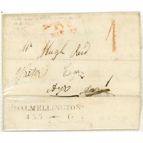 1216 - PRESTAMP 1720-1850s MIX: Display concerning mail coaches on annotated leaves or loose inc. 1720 loca... 