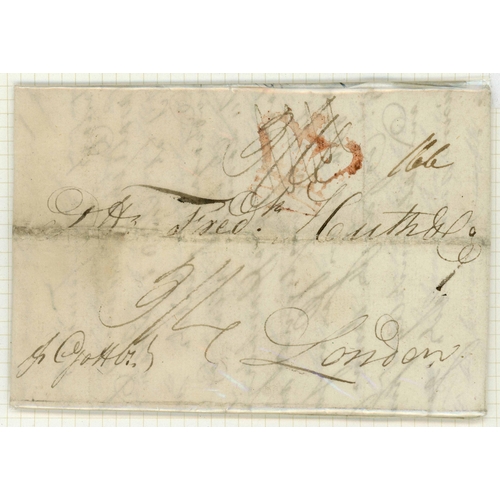 1216 - PRESTAMP 1720-1850s MIX: Display concerning mail coaches on annotated leaves or loose inc. 1720 loca... 