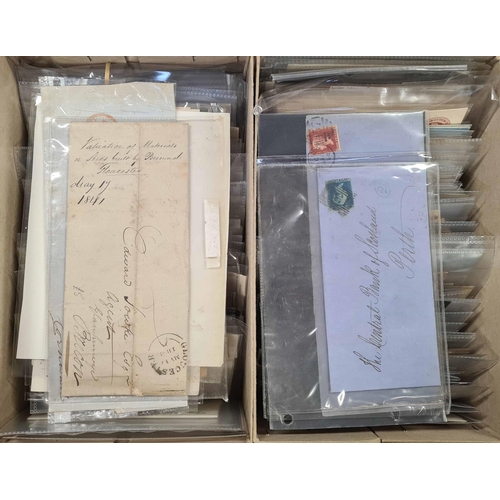 1218 - RANGE OF COVERS, PPCS, MINT POSTAL STATIONERY, ETC., EX DEALER'S STOCK: 1773-1900's accumulation. Pr... 