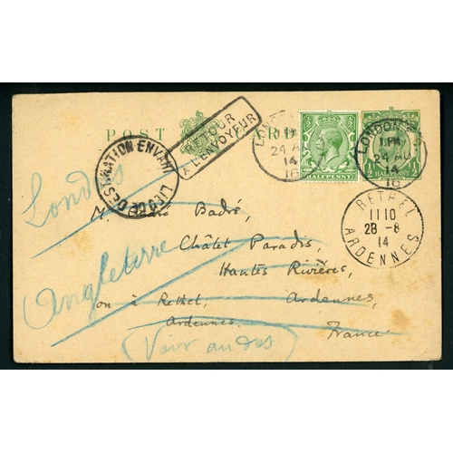 1220 - MOSTLY QV PERIOD MIXTURE: 1840-1938 collection of 1d red covers with various barred numerals, duplex... 