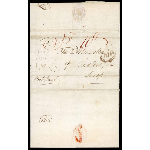 1274 - KING'S LYNN: 1764-86 A fine to v.fine collection of EL & Es with the LYNN straight line and 99 LYNN ... 