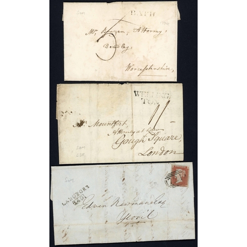 1308 - 18TH CENTURY MAILS, UDCs, INC. BATH: 1786-1966 selection inc. 1786 to Wakefield with good BATH / 110... 