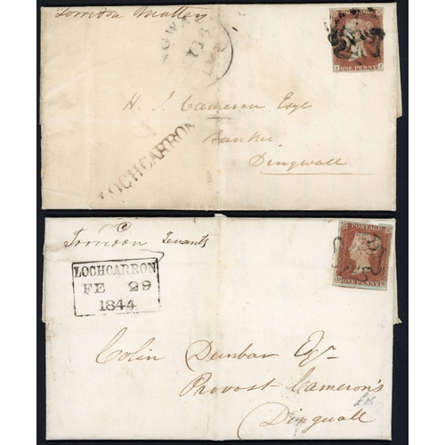 1327 - LOCHCARRON QV PERIOD: A collection of 1841-90 mail mainly addressed to Dingwall inc. 1841 EL franked... 