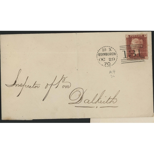 1348 - SCOTS  POSTAL HISTORY MIX - INC. DOTTED CIRCLES, 