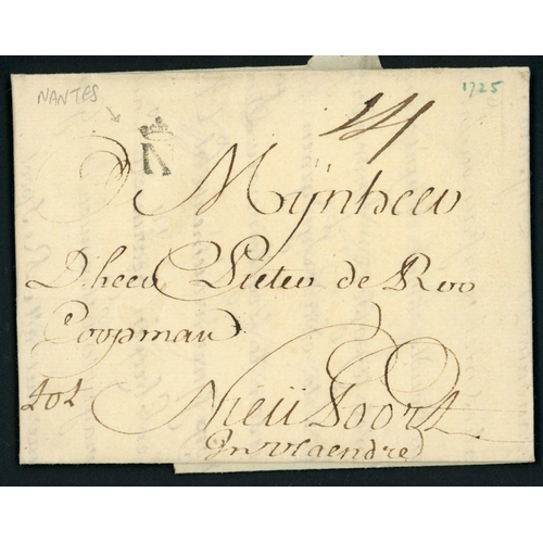 164 - STAMPLESS CONTINENTAL MAIL INC. CROSS-BORDER, ETC.: Large 1725-1867 group mostly from Central Europe... 