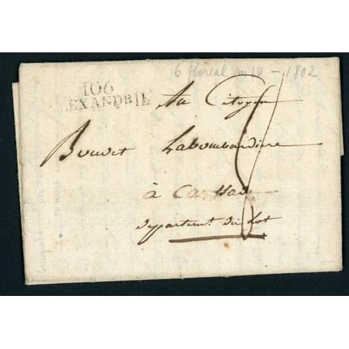 164 - STAMPLESS CONTINENTAL MAIL INC. CROSS-BORDER, ETC.: Large 1725-1867 group mostly from Central Europe... 