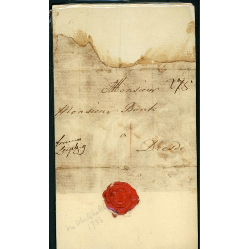 172 - PRESTAMP EUROPE MIX 1736-c.1850: Postman/courier-themed display on leaves with diverse range of main... 