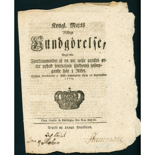 174 - DISINFECTED MAIL/RELATED EX. GERMAN STATES/EMPIRE: 1830s E/ELs (8) used locally or to France, with m... 