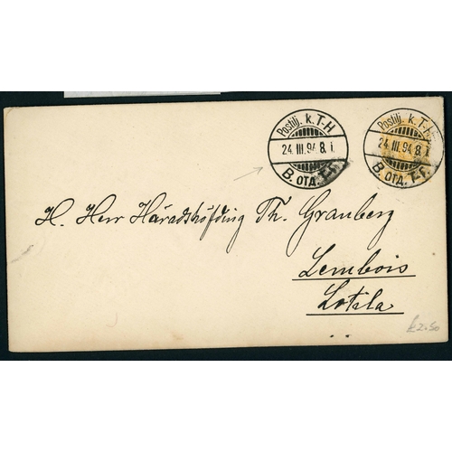 188 - FINLAND & DENMARK EARLY T.P.O.s - PRESTAMP TO BICOLOUR ISSUE COVERS, T.P.O. NUMERALS, ETC.: Collecti... 