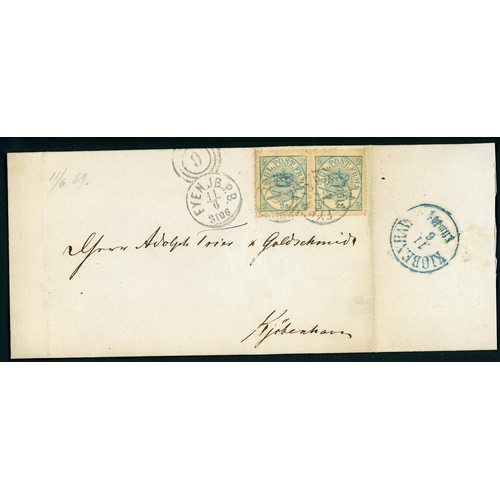 188 - FINLAND & DENMARK EARLY T.P.O.s - PRESTAMP TO BICOLOUR ISSUE COVERS, T.P.O. NUMERALS, ETC.: Collecti... 