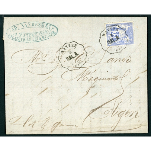 189 - RAILWAY CANCELS/T.P.O.s - CRINKLE-FRAME CONVOYEUR DS CANCELS & EARLY 'BLUE COVERS' (INC. SOME IMPERF... 