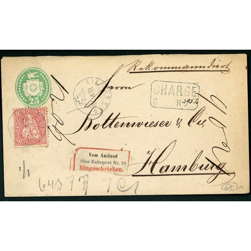 192 - BAHNPOST 19 (11) OR 21 (6) LABELS - ALBANIA, AFGHANISTAN, EGYPT, BRAZIL, GILBERT & ELLICE ISLANDS, M... 