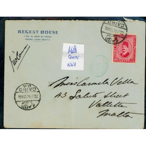 201 - EGYPT, FRANCE, GERMANY, ITALY & TURKEY MARITIME: c.1913-30s range of covers and used issues on piece... 