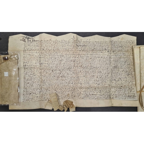 254 - OLD LEGAL DOCUMENTS ETC., EX DEALER'S STOCK: 1510-1911 selection of vellum/parchment documents (13) ... 