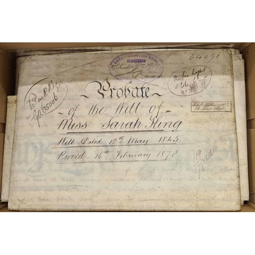 254 - OLD LEGAL DOCUMENTS ETC., EX DEALER'S STOCK: 1510-1911 selection of vellum/parchment documents (13) ... 