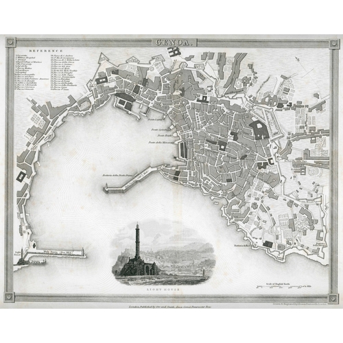 263 - MAPS OF LAZARETTO PORT TOWNS: 1700s/1800s maps (coloured & uncoloured) with notes. Focus on hospital... 