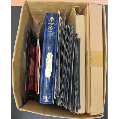 273 - ACCUMULATION OF COVERS, BOOKLETS, AND STAMPS in a carton inc. an album of world stamps & mini. sheet... 