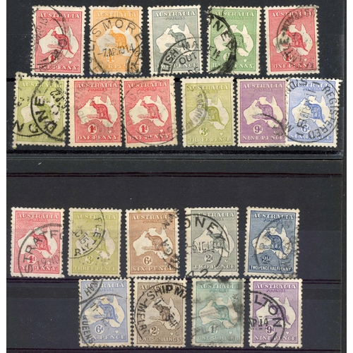 301 - 1913-36 CHIEFLY 'ROOS' & 'HEADS' USED ACCUMULATION on stock cards, untidily arranged and unidentifie... 